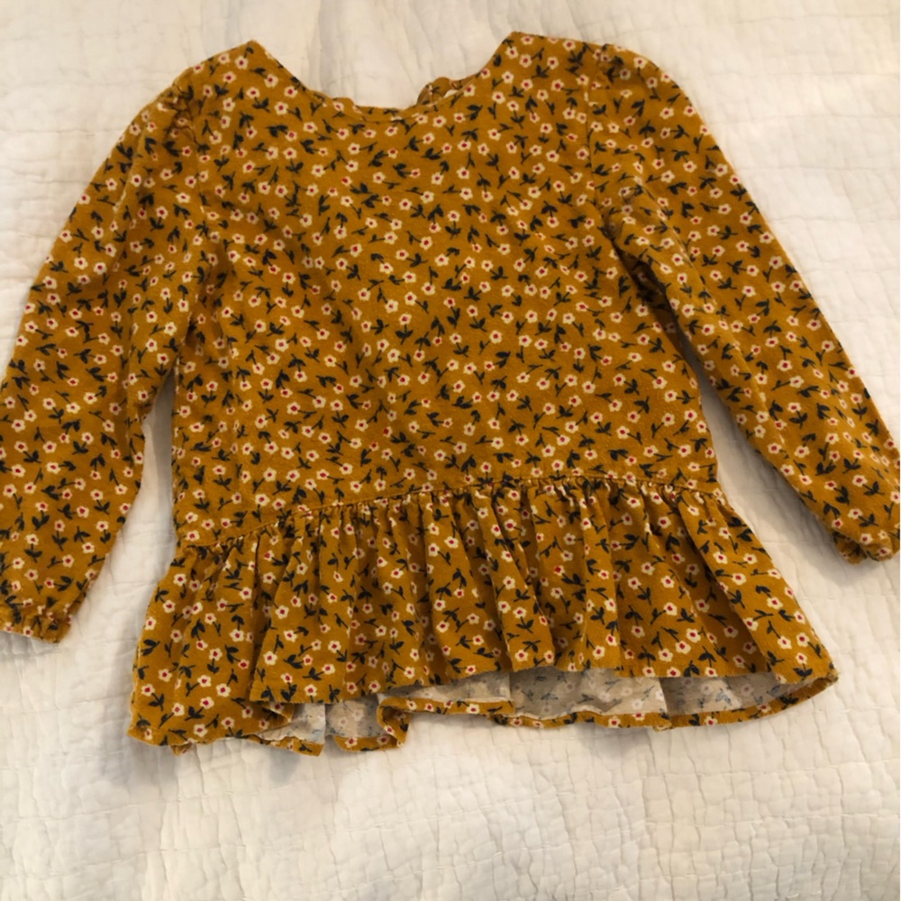 Flannel floral top